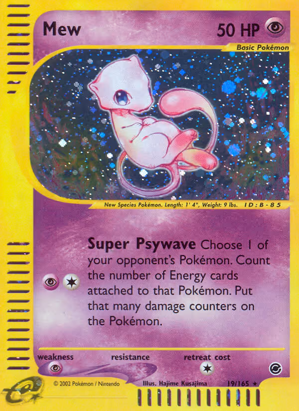 Mew 19/165 Pokemon card