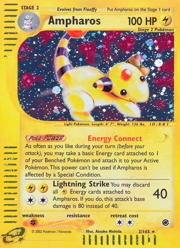Ampharos 2/165 Pokemon card