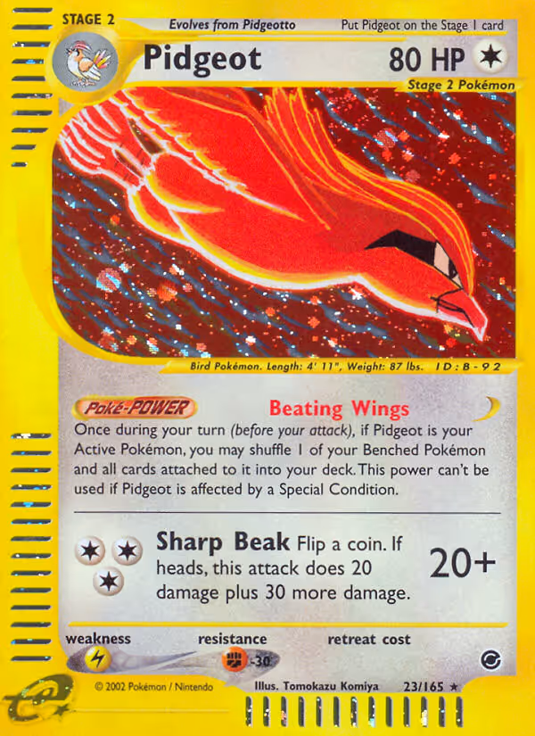 Pidgeot 23/165 Pokemon card