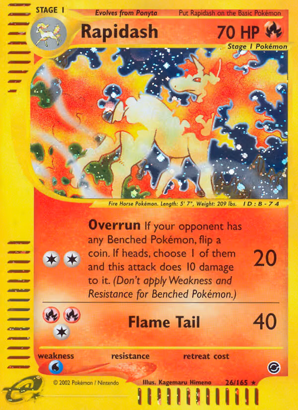 Rapidash 26/165 Pokemon card