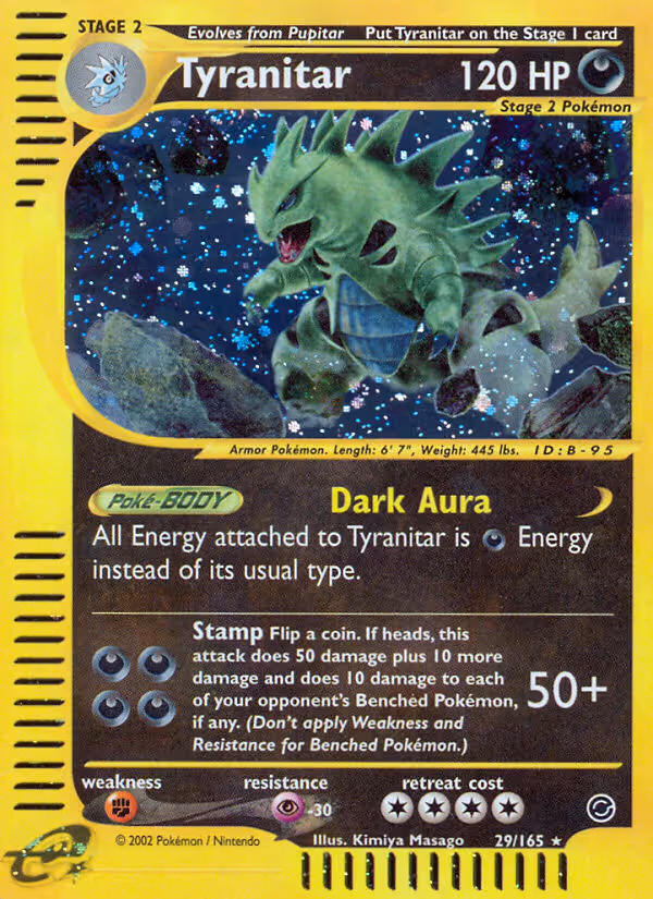 Tyranitar 29/165 Pokemon card