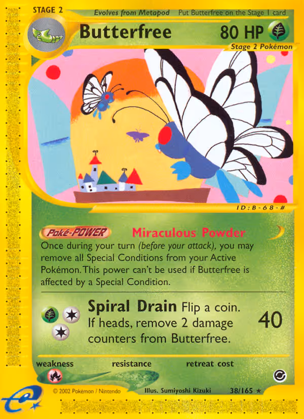 Butterfree 38/165 Pokemon card