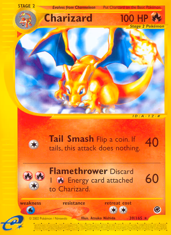 Charizard 39/165 Pokemon card