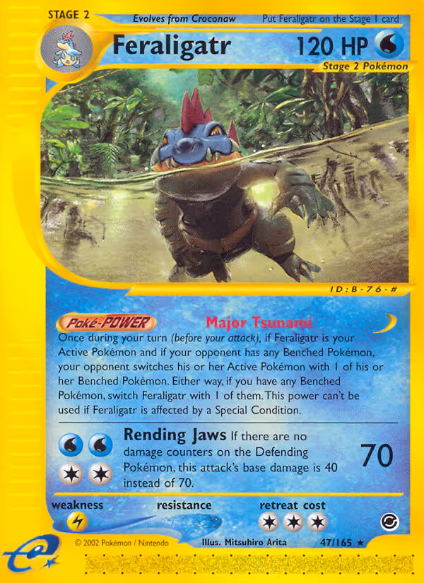 Feraligatr 47/165 Pokemon card