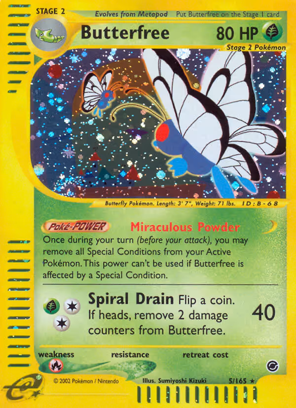 Butterfree 5/165 Pokemon card