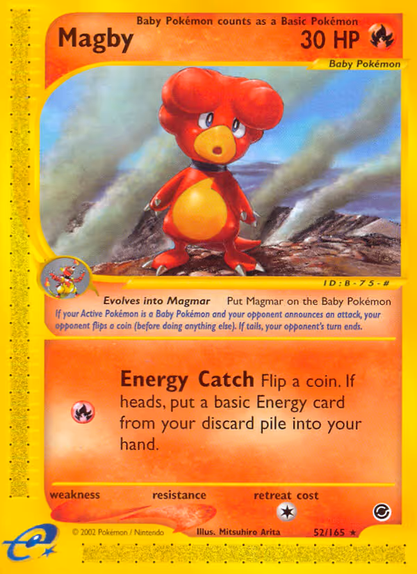 Magby 52/165 Pokemon card