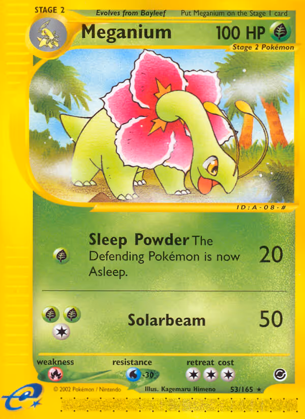 Meganium 53/165 Pokemon card