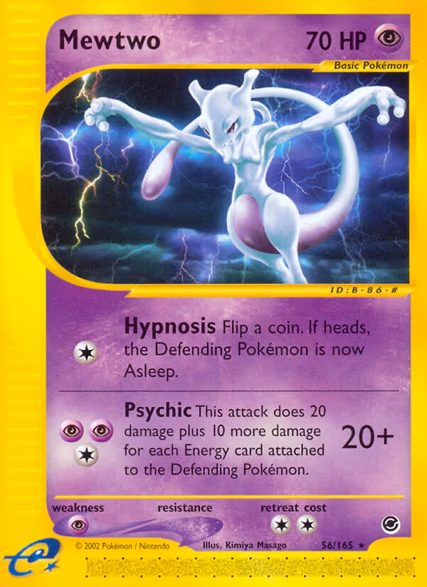Mewtwo 56/165 Pokemon card