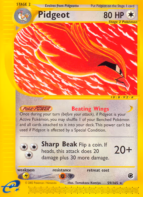 Pidgeot 59/165 Pokemon card
