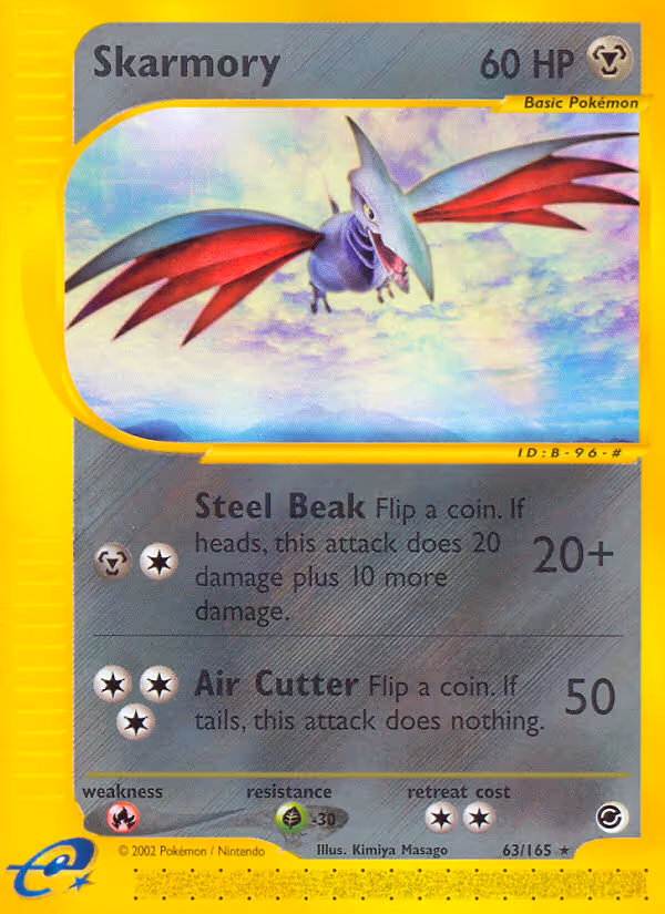 Skarmory 63/165 Pokemon card