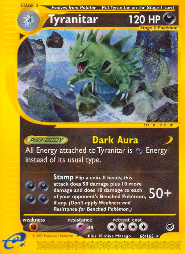 Tyranitar 66/165 Pokemon card