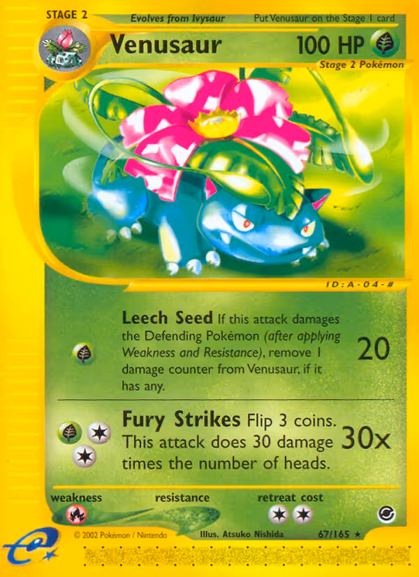 Venusaur 67/165 Pokemon card