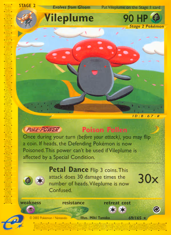 Vileplume 69/165 Pokemon card