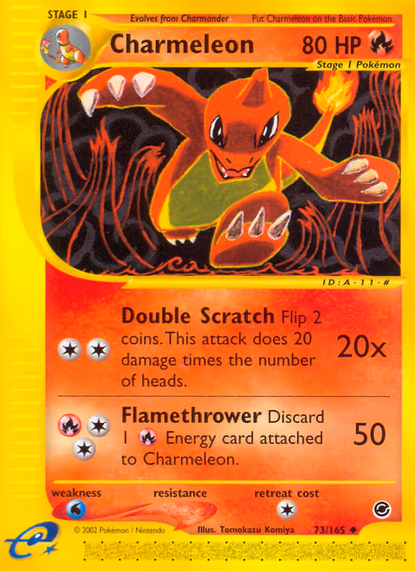 Charmeleon 73/165 Pokemon card