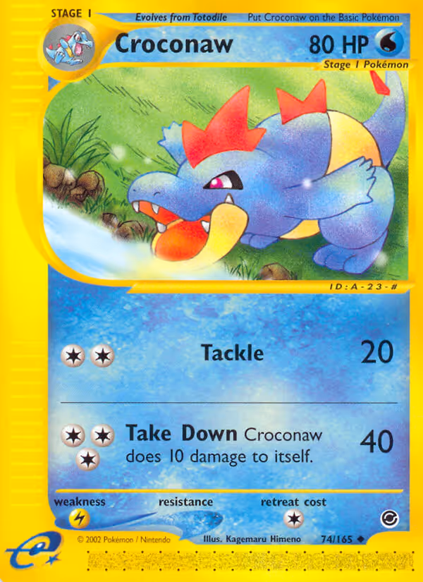 Croconaw 74/165 Pokemon card