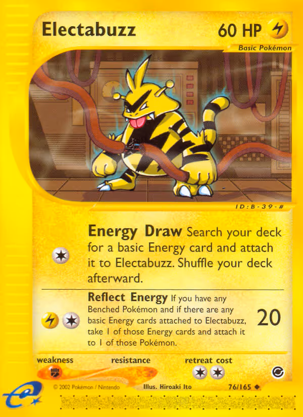 Electabuzz 76/165 Pokemon card