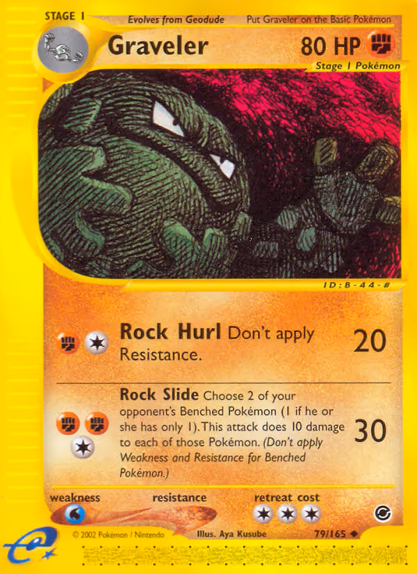 Graveler 79/165 Pokemon card