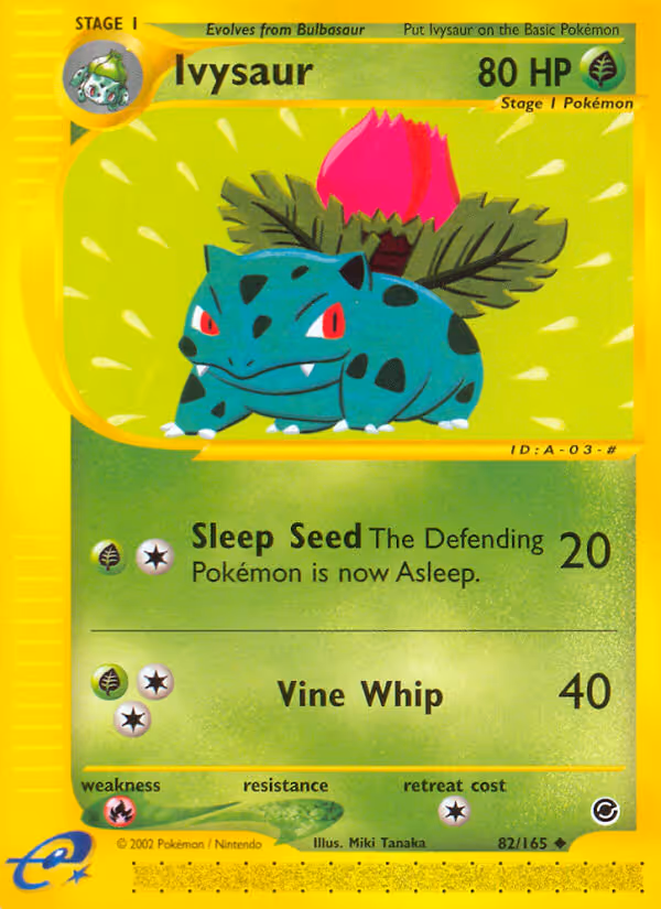 Ivysaur 82/165 Pokemon card