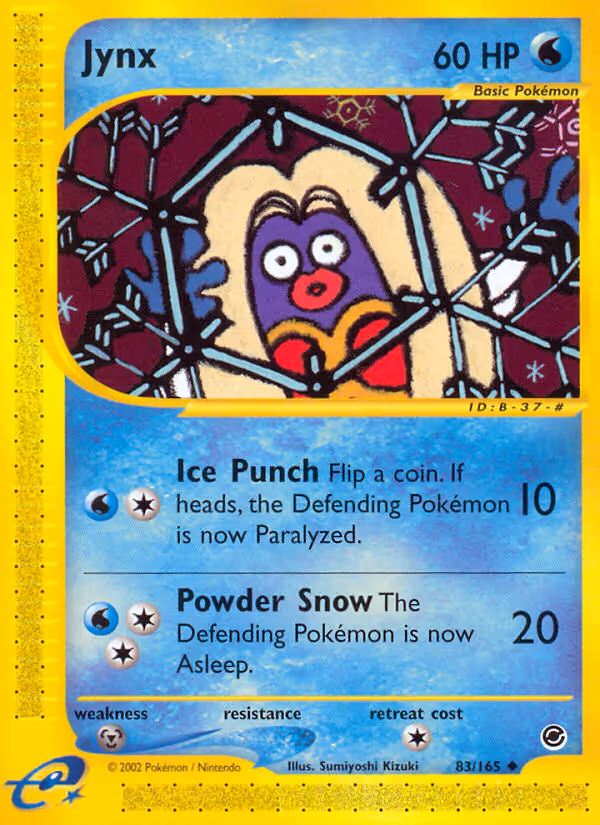 Jynx 83/165 Pokemon card