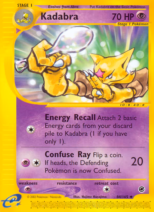 Kadabra 84/165 Pokemon card