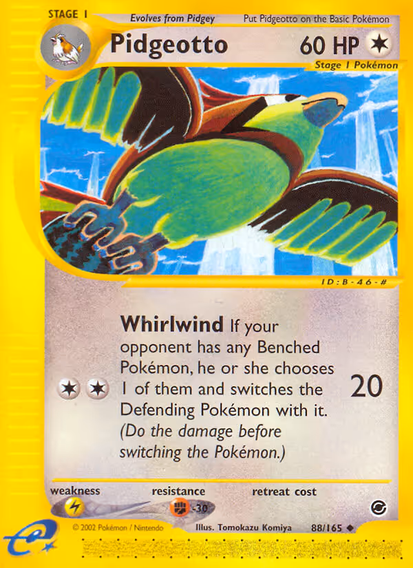 Pidgeotto 88/165 Pokemon card