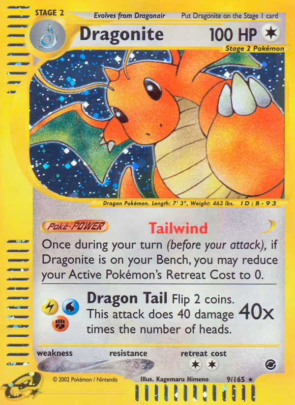 Dragonite 9/165 Pokemon card
