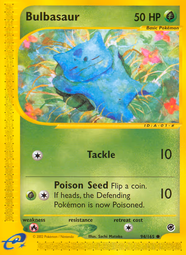 Bulbasaur 94/165 Pokemon card