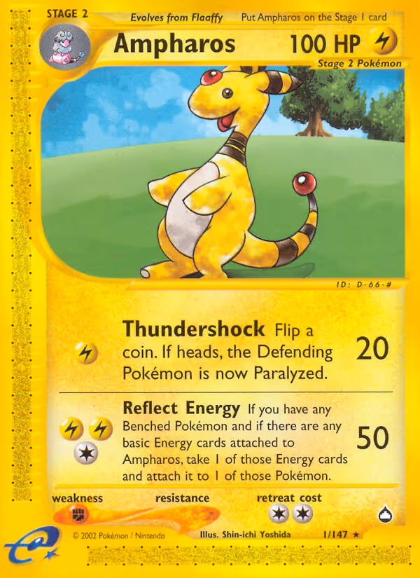 Ampharos 1/147 Pokemon card