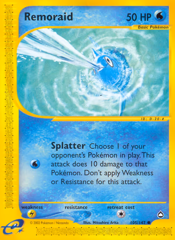 Remoraid 105/147 Pokemon card