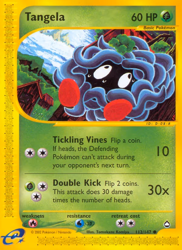 Tangela 112/147 Pokemon card