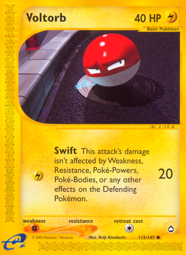 Voltorb 115/147 Pokemon card