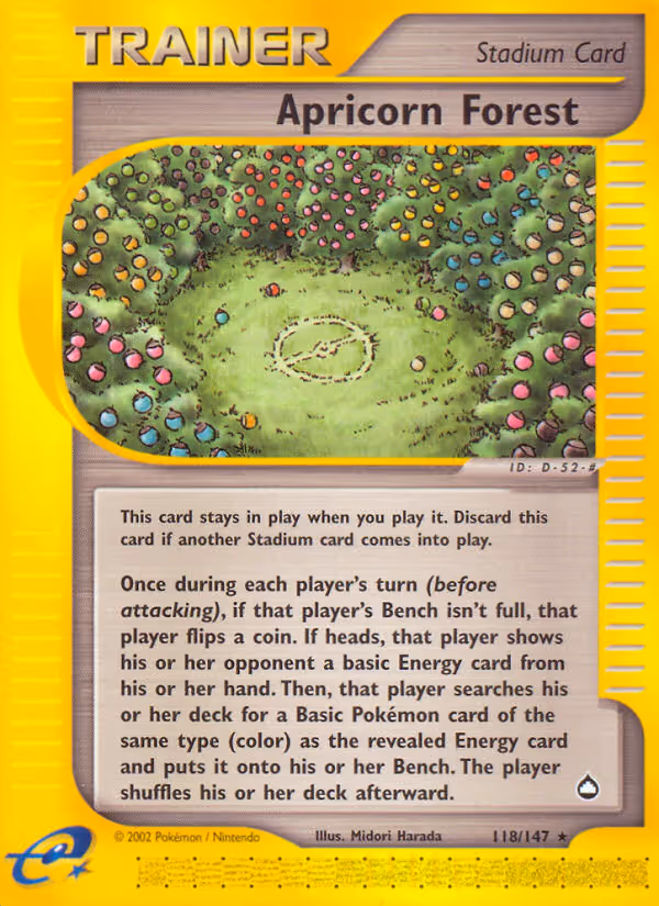 Apricorn Forest 118/147 Pokemon card