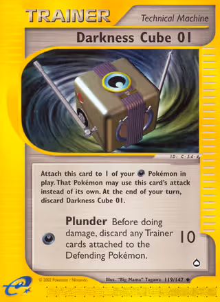 Darkness Cube 01 119/147 Pokemon card