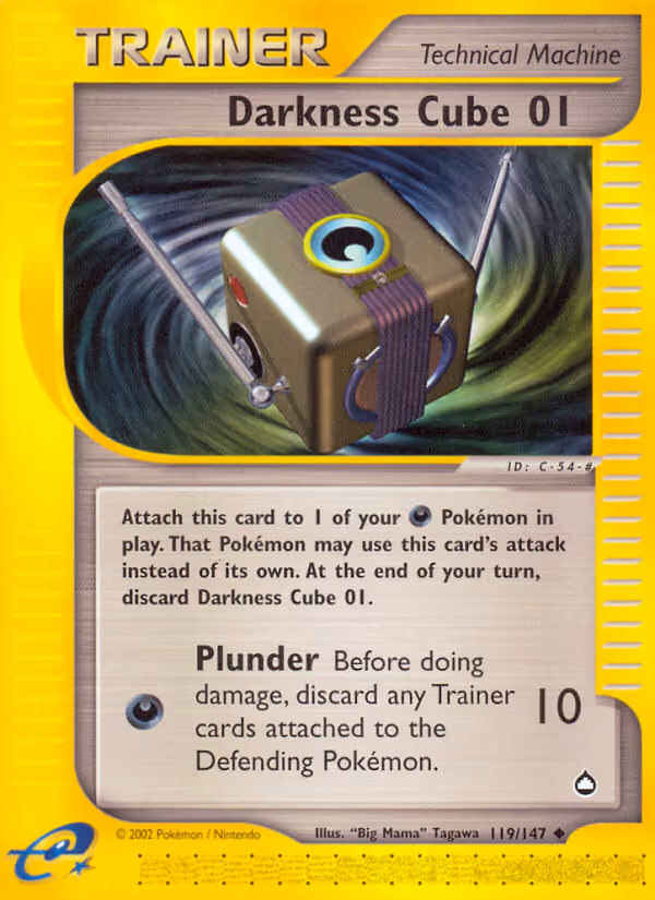Darkness Cube 01 119/147 Pokemon card