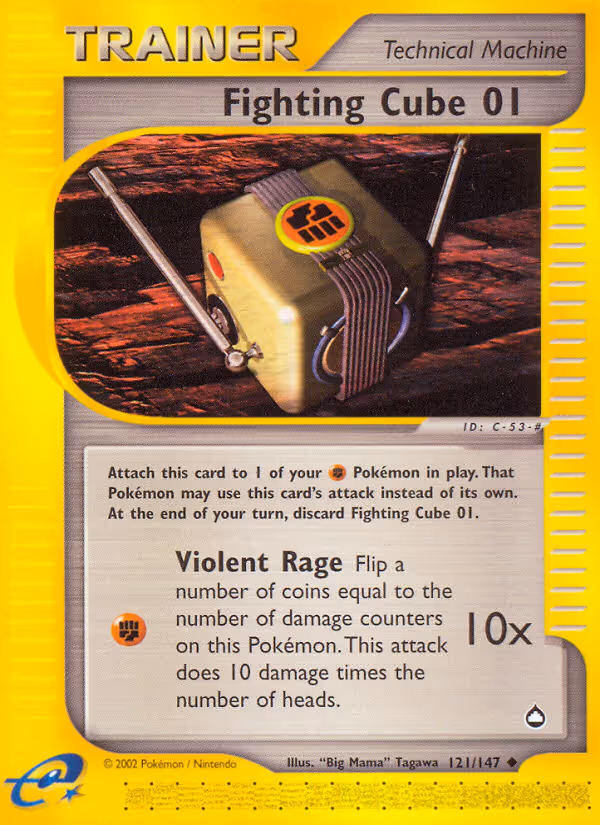 Fighting Cube 01 121/147 Pokemon card