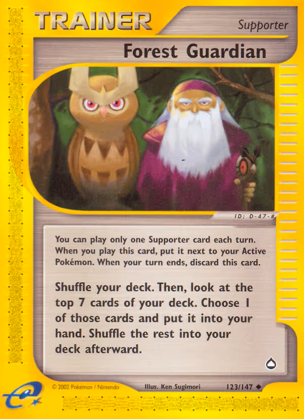 Forest Guardian 123/147 Pokemon card