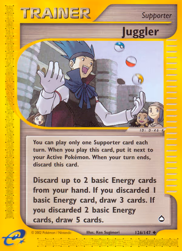 Juggler 126/147 Pokemon card