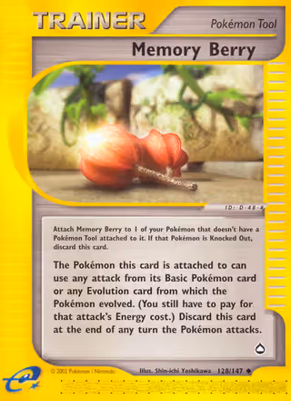 Memory Berry 128/147 Pokemon card