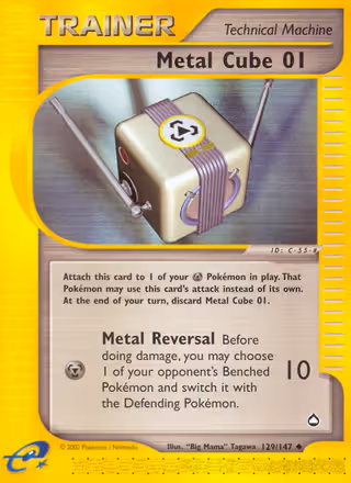 Metal Cube 01 129/147 Pokemon card