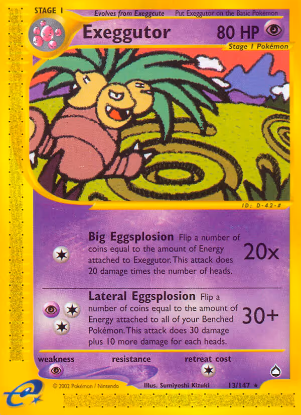 Exeggutor 13/147 Pokemon card