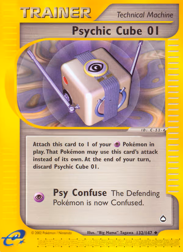 Psychic Cube 01 132/147 Pokemon card