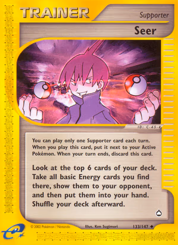 Seer 133/147 Pokemon card