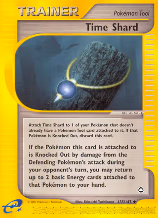 Time Shard 135/147 Pokemon card