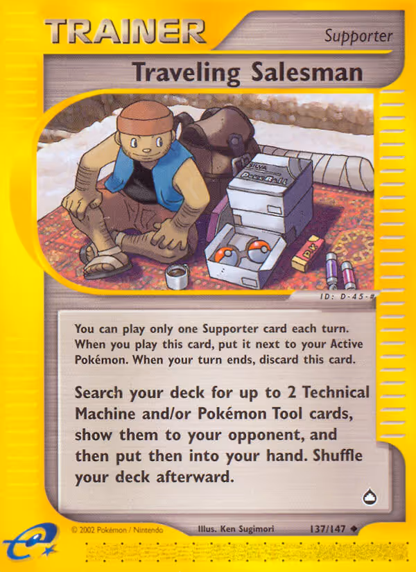 Traveling Salesman 137/147 Pokemon card