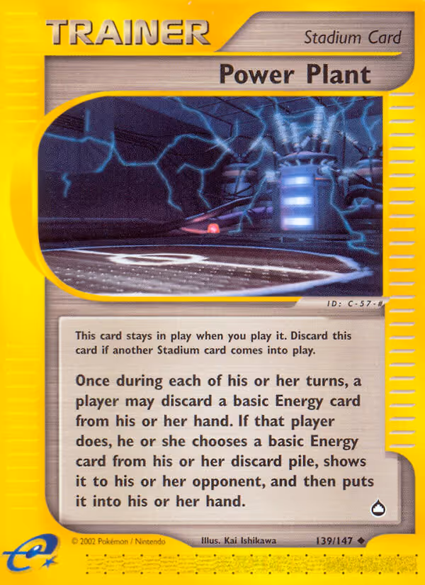 Power Plant 139/147 Pokemon card