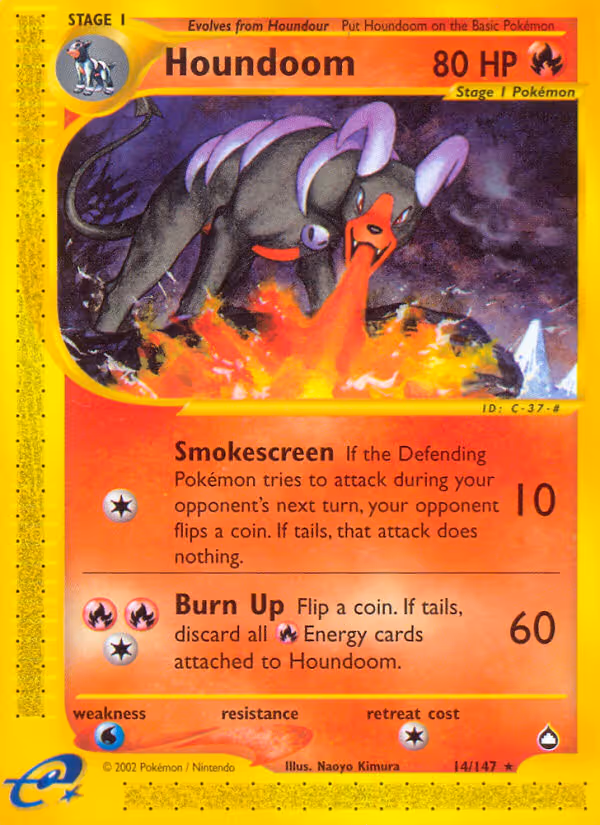 Houndoom 14/147 Pokemon card