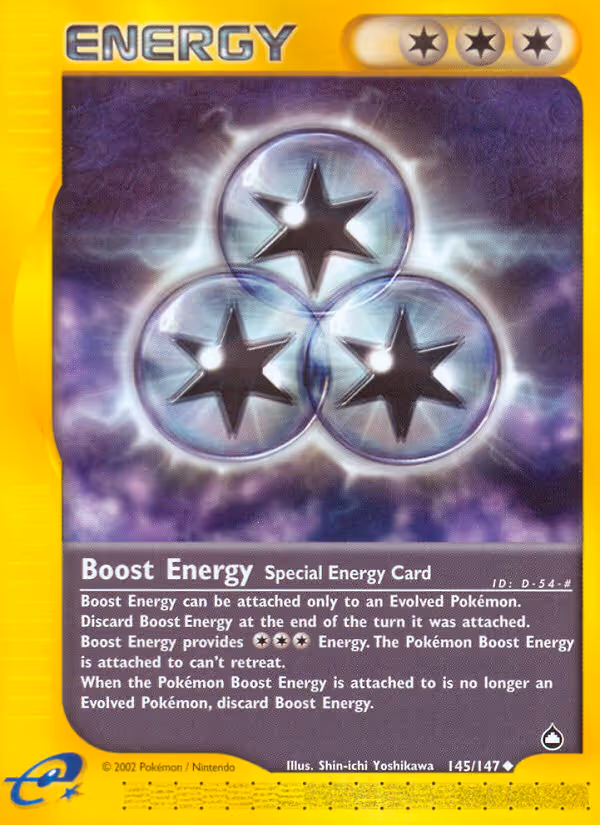 Boost Energy 145/147 Pokemon card