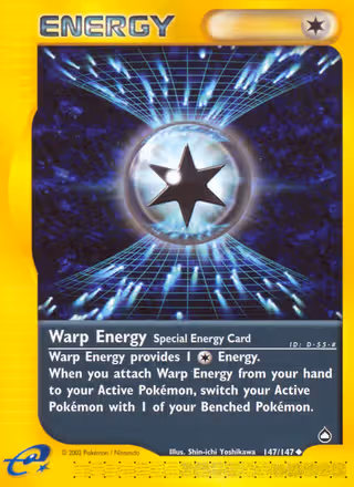 Warp Energy 147/147 Pokemon card