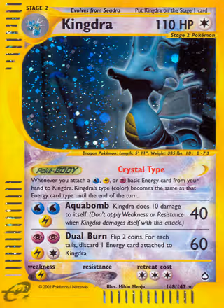 Kingdra 148/147 Pokemon card