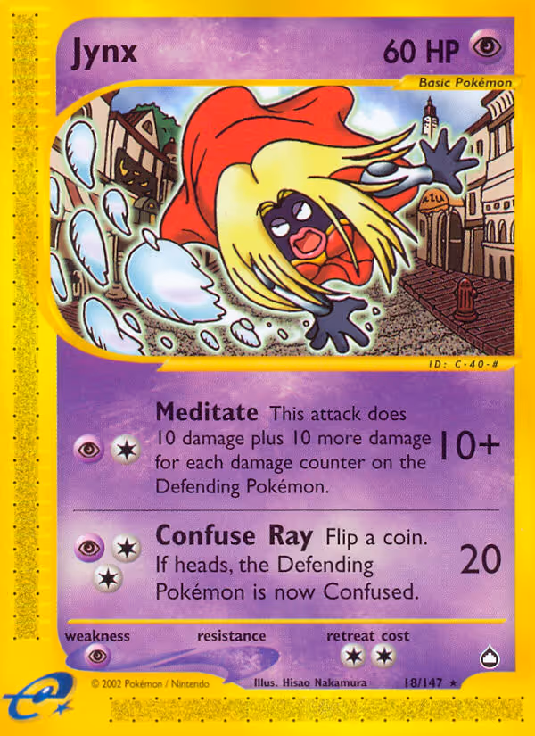 Jynx 18/147 Pokemon card